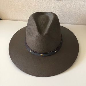 Chocolate Colored Straw Panama